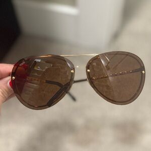 Tod's Brown Aviator Sunglasses